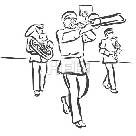 Marching Band Drawing at GetDrawings | Free download