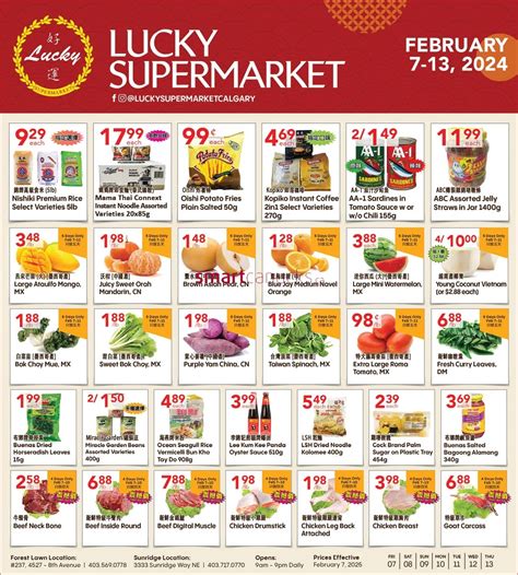 Lucky Supermarket Calgary Flyer February 7 To 13