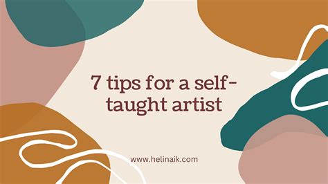 7 tips for a self-taught artist