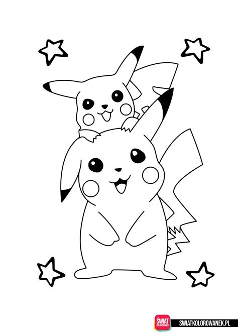 Kolorowanki Pokemon Pikachu Darmowe Kolorowanki Do Druku