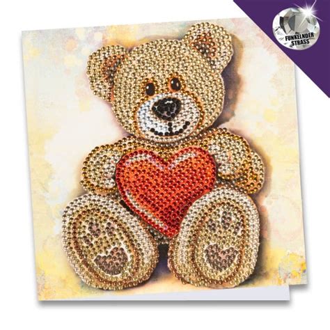 Diamond Painting Aufstellkarte Teddyb R Cm X Cm Inkl Zubeh R