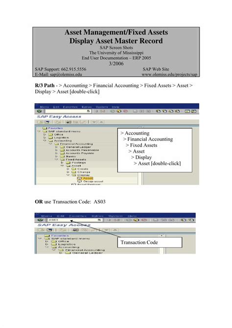 PDF Display Asset Master Record SAP DOKUMEN TIPS