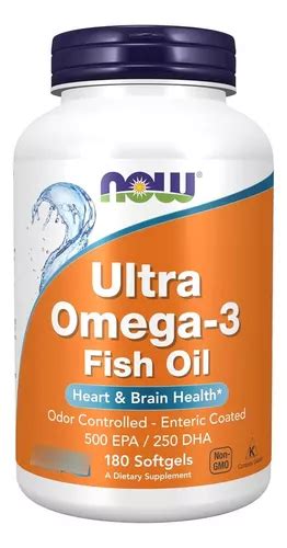 Now Foods Ultra Ômega 3 180 Softgels 500 EPA 250 DHA