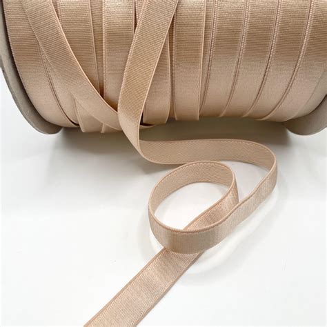 Bra STRAP Elastic Mm BEIGE FAWN NUDE Sandy Skintone Plain Edge