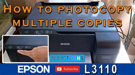 How To Photocopy MULTIPLE Copies EPSON L3110 WITH ENGLISH SUBTITLE