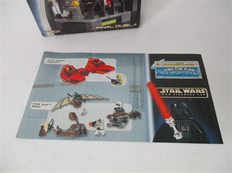 Lego Star Wars Final Duel Ii Instruction Manual Box Only Ebay