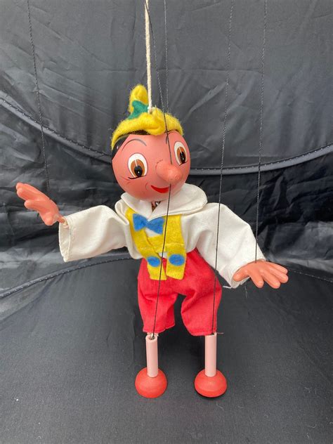 Vintage Pelham Puppet Pinocchio Puppet Marionette JC Type - Etsy