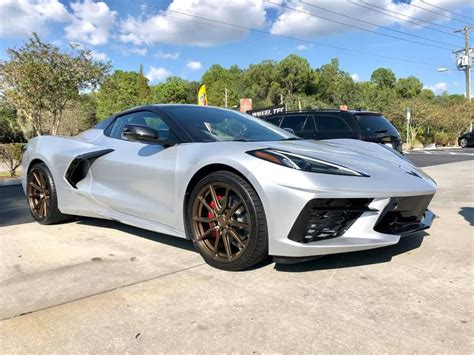 Wheel Front Aftermarket And Custom Wheels Gallery Chevrolet Corvette C8 Stingray Silver With