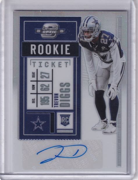 Trevon Diggs 2020 Panini Contenders Optic Silver Prizm Rookie Ticket Rc