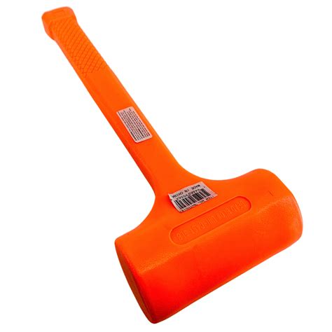 3 Pound Neon Orange Dead Blow Hammer Toolusa