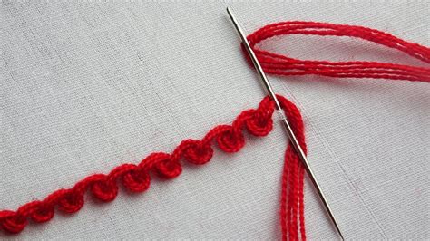 Basic Hand Embroidery Tutorial Scroll Stitch Youtube