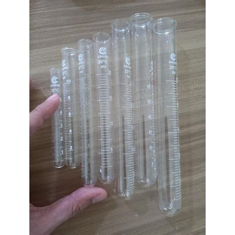 TEST TUBE GRADUATED BOROSILICATE GLASS Shopee Philippines