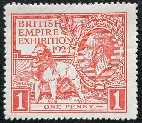 Duzik S Gb Kgv British Empire Exhibition Sg D Scarlet Mnh