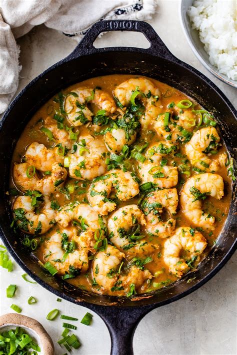 Red Thai Coconut Curry Prawns Karinokada