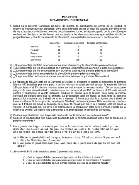 Practico Final De Estadistica Inferencial Pdf Intervalo De Confianza Determinación Del