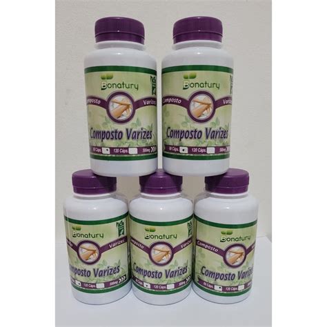 Varizes Kit Com 5 Composto 60 Capsulas Cada Shopee Brasil