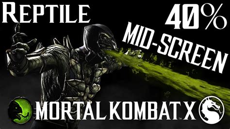 Reptile Deceptive 40 Mid Screen Combo 1 Bar Mortal Kombat X