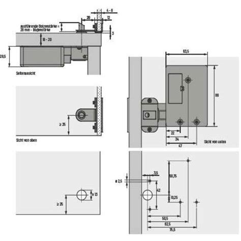 Glast Rschloss Master Slave Khz Hettich Hettlock Rfid Online