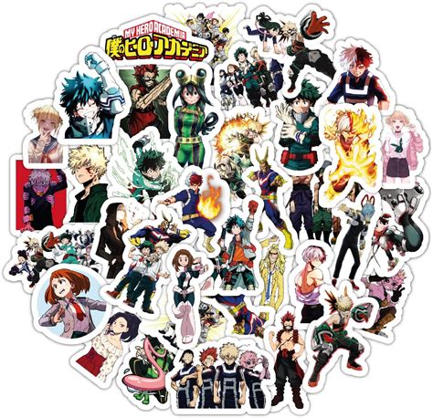 Amazon Bulbacraft Pcs Mha Anime Stickers For Adults Strong