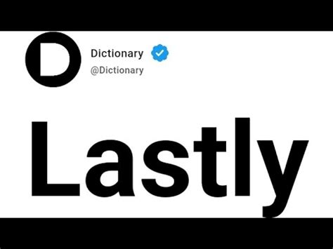 lastly meaning  english youtube