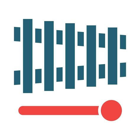 Xylophone Glyph Two Color Icon For Personal And Commercial Use