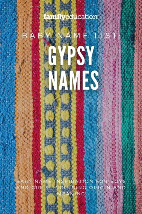 75 Gypsy Names with Irish and Romani Origins - FamilyEducation