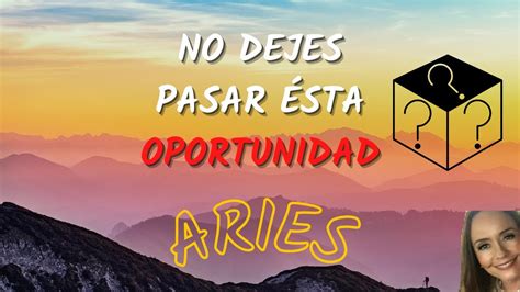 Aries♈️ Esta Es Una Oportunidad Que No Dejas Escapar 🤩🤲🏻🌅 Tarotaries