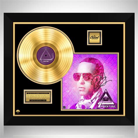 Daddy Yankee - Prestige Gold LP Limited Signature Edition Custom Frame ...