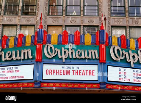 Los Angeles California The Orpheum Theatre Historic Theatre At 842 S