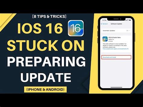 How To Fix Ios Update Stuck On Preparing Update On Iphone Youtube