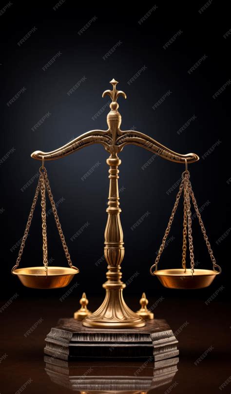 Premium AI Image | scales symbol Equality and Justice AI generative