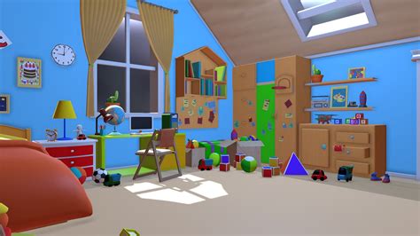 Asset Cartoons Bedroom 02 3d Model Deep3dsea