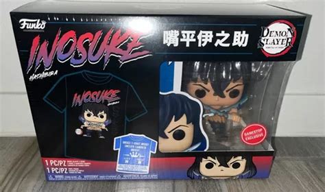 Funko Pop And Tee Demon Slayer Inosuke Hashibira Unmasked En Venta