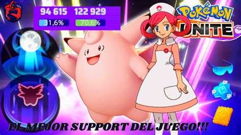 LA MEJOR BUILD DE CLEFABLE ETERNA CURACIÓN POKEMON UNITE