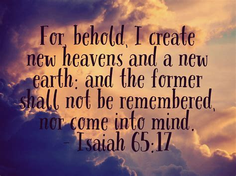 Isaiah 65:17 - Daily Bible Verse