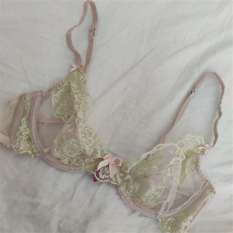 Le Agent By Agent Provocateur Lacy Pink And Yellow Depop