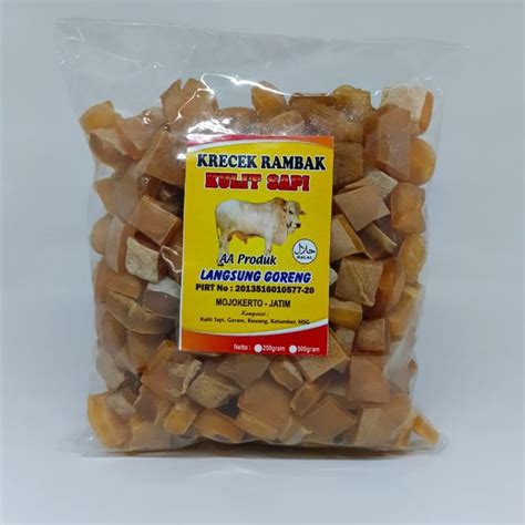 Jual Kerupuk Rambak Kulit Sapi Mentah ASLI MOJOKERTO Kualitas PREMIUM