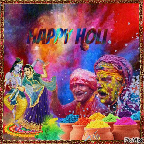 Happy Holi Free Animated  Picmix