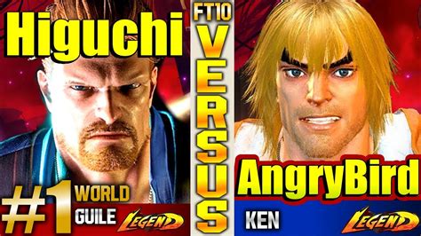 SF6 FT10 AngryBird Vs Higuchi Top1 Guile World High Level YouTube