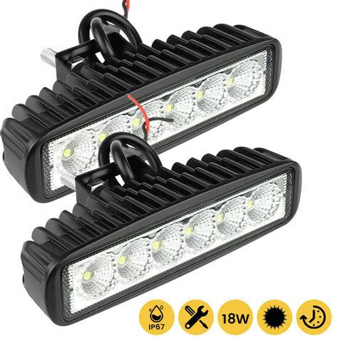 Luz Led De Trabajo Para Coche Foco Drl De Alto Brillo Impermeable