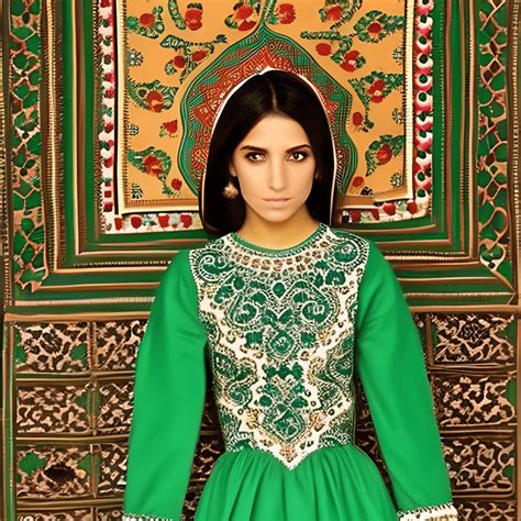 Afghan Woman in Traditional Clothing · Creative Fabrica