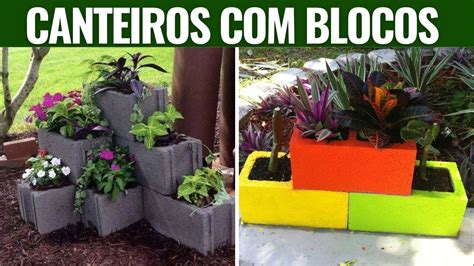 50 IDEiAS DE CANTEIROS FEITOS DE BLOCOS PARA SEU JARDIM YouTube