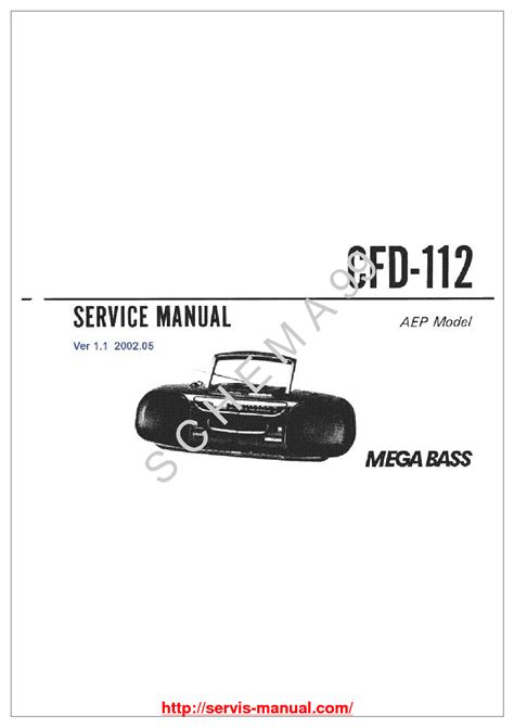 Sony Cfd 112 Ver 11 Sm Service Manual Download Schematics Eeprom Repair Info For Electronics