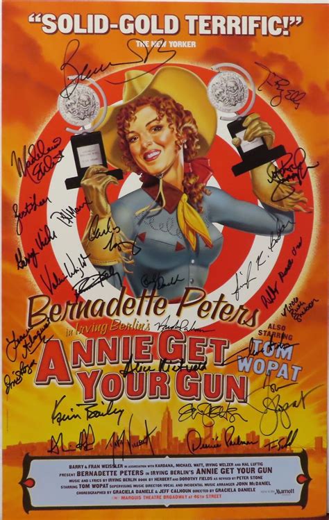 Bernadette Peters in Irving Berlin's Annie Get Your Gun Broadway Poster ...