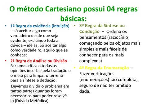 O Método Cartesiano Foi Defendido Por Qual Corrente De Pensamento