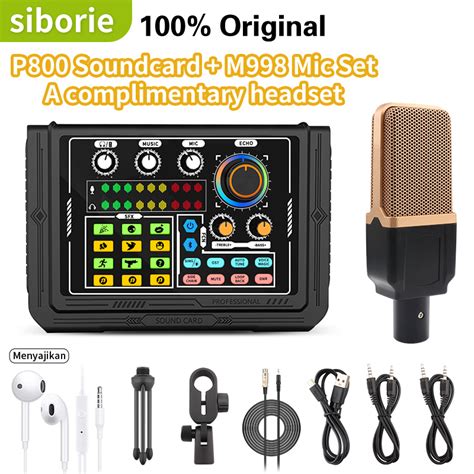 Jual Siborie P Soundcard M Mic Paket Lengkap Set For Sound Card