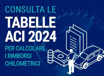 Tabelle Aci 2024 Per Rimborso Chilometrico E Fringe Benefit