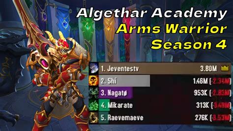 13 Algethar Academy PTR 702k Overall As Arms Warrior Season 4 M