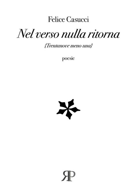 Nel Verso Nulla Ritorna Trentanove Meno Una Rplibri