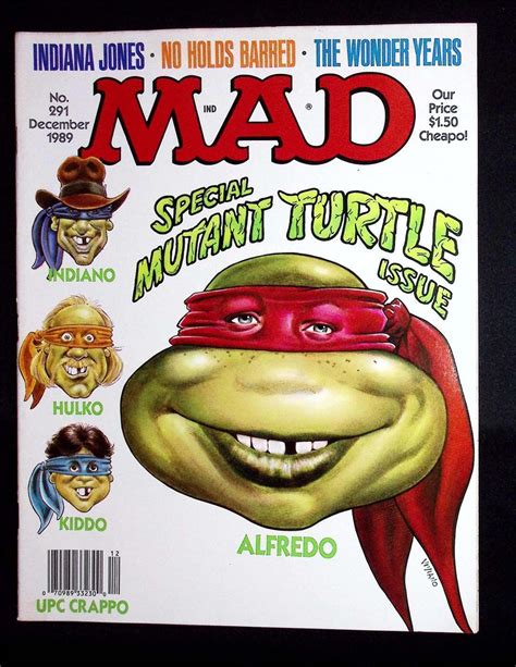 Mad Magazine 291 Dec 1989 Teenage Mutant Ninja Turtles Tmnt Issue